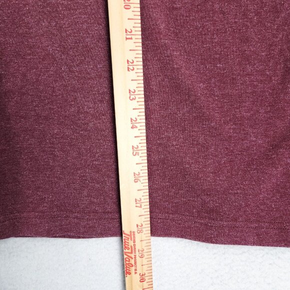 The Normal Brand Sweater Mens Large Burgundy Quarter Zip Lightweight Pullover - Picture 5 of 13